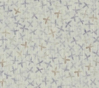 REBECCA ATWOOD: FLORAL STAMP Gray-Lilac/Taupe